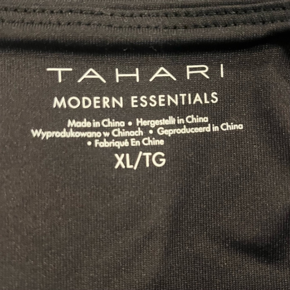 🌸TAHARI ESSENTIALS BLACK DOUBLE LINED TANK TOP SIZE XL🌸 - Picture 3 of 3